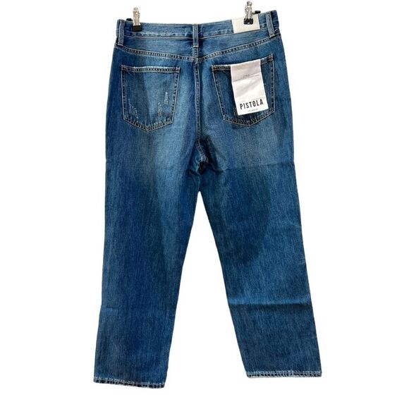 NWT Pistola Carlie High Rise Classic Straight Distressed Ankle - Picture 6 of 7